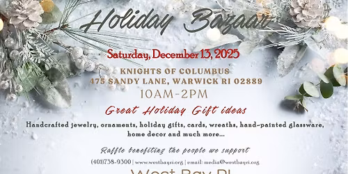 West Bay RI Holiday Bazaar 2025