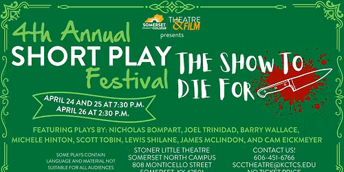 4th Annual Short Play Festival: The Show to Die For!