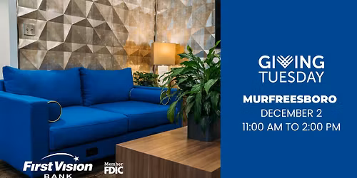 Giving Tuesday at First Vision Bank Murfreesboro