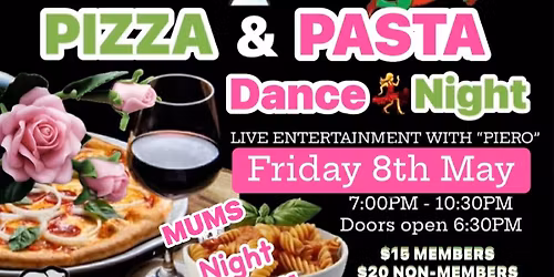 Pizza & Pasta Dance Night - MUMS Night Off