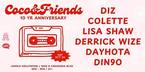 Diz, Colette, Lisa Shaw, Derrick Wize, Dayhota & Din9o at Jungle Hollywood