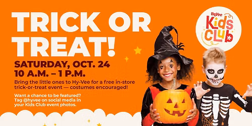 Trick or Treat at Hy-Vee \ud83c\udf83