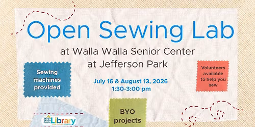 Open Sewing Lab at Walla Walla Senior Center