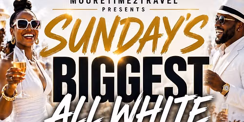 SUNDAY\u2019S BIGGEST ALL WHITE VIP BOAT PARTY