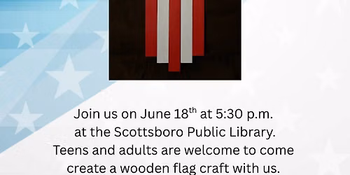 Crafternoon: Wooden Flag Craft