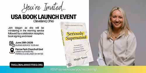 Seriously Supernatural USA Book Launch & Ministry Service | Cleveland, Ohio