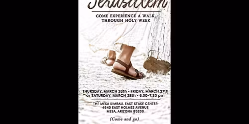 An Evening Exploring Jerusalem - A Walk Through Holy Week