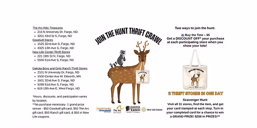 Join the Hunt Thrift Crawl