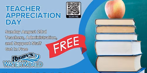 Free Entry: Teacher Appreciation Day at Rigby's Water World