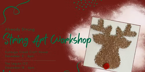 Reindeer String Art Class