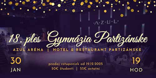18. ples Gymn\u00e1zia Partiz\u00e1nske