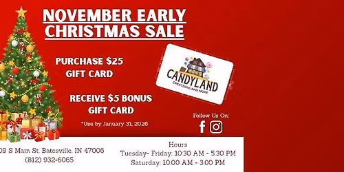 Candyland Creations One-Year Anniversary Holiday Open House