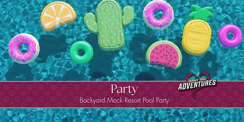 Backyard Mock Resort Pool Party