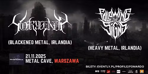 Horrenda (black metal, Irlandia) + Following The Signs (heavy metal, Irlandia) \/ 21.11.25, Warszawa