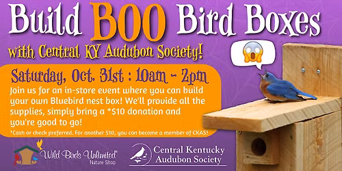 Build BOO Bird Boxes with CKAS