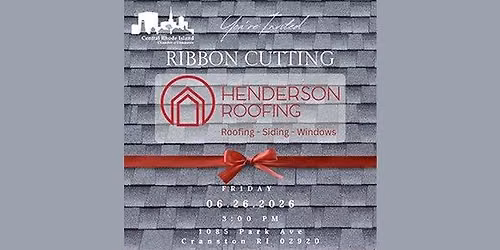 Ribbon Cutting [Henderson Roofing]