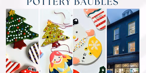 Pottery Painting Christmas Decorations 