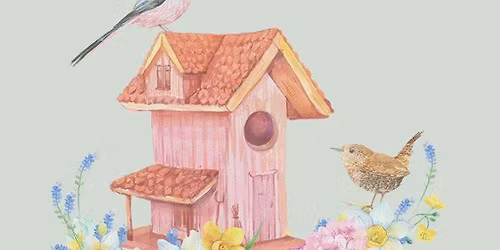 Sip & Paint Birdhouses: Cool Beans Cafe
