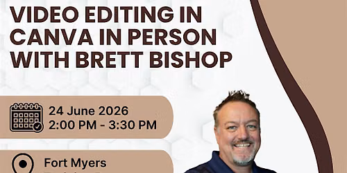 Video Editing in Canva in Person with Brett