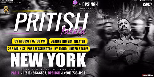Pritish Narula Live in New York 2026 | Jeanne Rimsky Theater | August 9