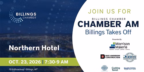 Chamber AM: Billings Takes Off