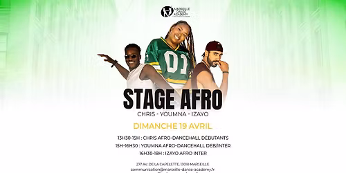 Stage : Afro avec Chris, Youmna & Izayo - 19\/04\/26