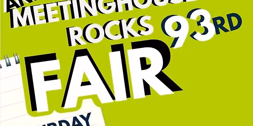 93rd MeetingHouse Rocks Fair