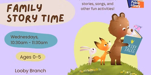 Family Story Time (Multi-Age: 0-5)