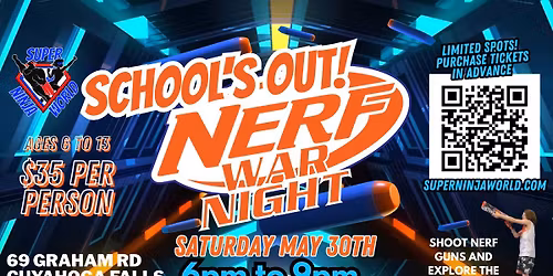 School's Out Nerf War Night!