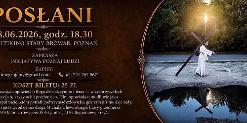 Seans kinowy z warto\u015bciami: Film "Pos\u0142ani" Pozna\u0144 8.06.2026