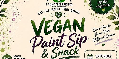 Vegan Paint, Sip & Snack