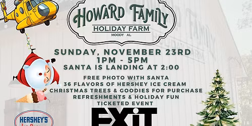 Ice Cream Sunday with Santa at Howard Family Holiday Farm with EXIT Legacy Realty 