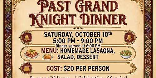 Past Grand Knight dinner