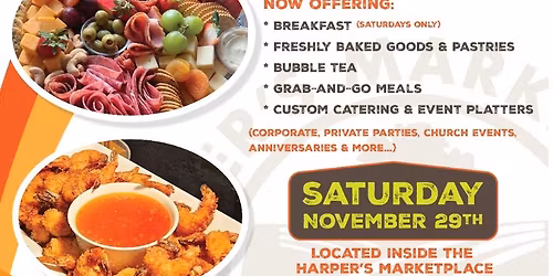 Caf\u00e9 Launch @ Harper\u2019s Marketplace