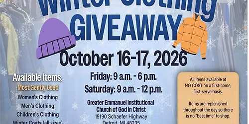 Winter Clothing Giveaway