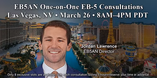 EB5AN One-on-One EB-5 Consultations in Las Vegas \u2014 8 One-Hour Slots