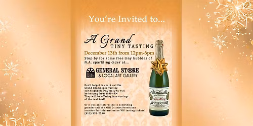 A GRAND Tiny Tasting at The Mill District General Store