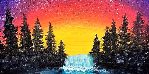 Brushes & Brews: Waterfalls & Wishing Stars
