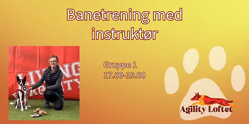 Banetrening i agility \u2013 klasse 1\u20132 april Gruppe 1 og 2