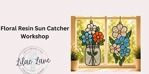 Floral Resin Sun Catcher Workshop