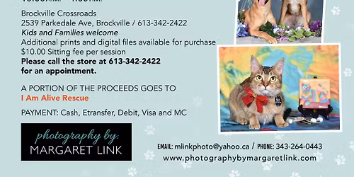 Summer Pet Portraits Brockville Pet Valu Saturday June 20 call 613 342 2422 to book