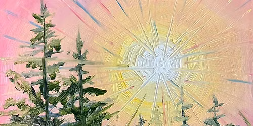 SUNBURST OIL PAINTING w\/ Anita Krummer