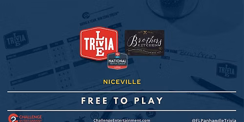 Weekly Live Trivia Nights at Brothers Kitchen - Niceville