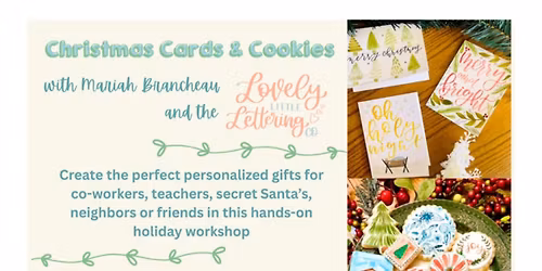 Christmas Cards & Cookie Workshop - Teens & Adults