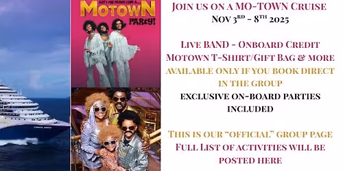 MoTown Cruise on Carnival Breeze - PORT Galveston, TX