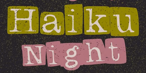 Naughty Haiku Night 