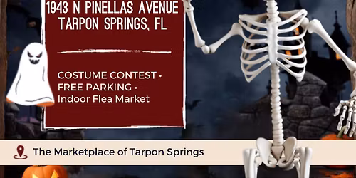 Trick of Treat inside The Marketplace of Tarpon Springs
