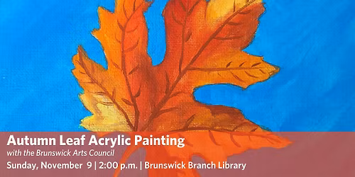 Autumn Leaf Acrylic Painting