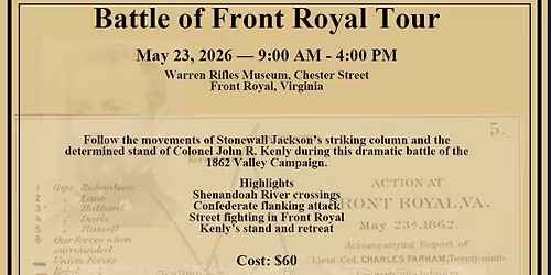 Battle of Front Royal Tour