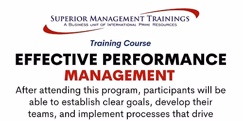 Training Effective Performance Management - Dubai